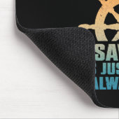 Cooler Bootschkapitän für Männer Frauen Bootfahren Mousepad (Ecke)