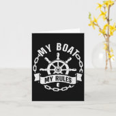 Cooler Bootsführer Design Männerboot Captai Karte (Gelbe Blume)