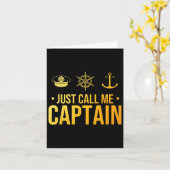 Cooler Bootsführer Kunst für Männer Segelboot Karte (Gelbe Blume)