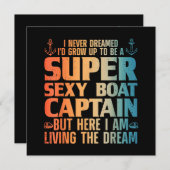 Cooler Bootsmann für Männer - Sail Pontoon Boati Einladung (Vorne/Hinten)