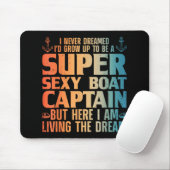 Cooler Bootsmann für Männer - Sail Pontoon Boati Mousepad (Mit Mouse)