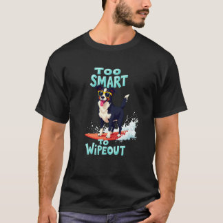 Cooler Border Collie Surfhund T-Shirt