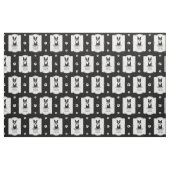 Cooler Boston Terrier Dog (schwarz) mit Sonnenbril Stoff (Fat Quarter (45,7 x 55,9 cm))