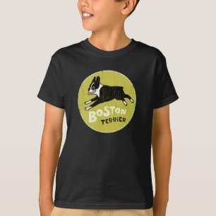 Cooler Boston Terrier im Vintage-Stil süßer Hund T-Shirt