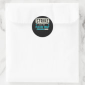 Cooler Bowling Art Striading Bitte warten Bowler Runder Aufkleber (Tasche)