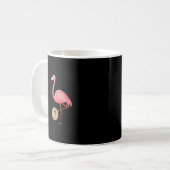 Cooler Bowling Flamingo Funny Shorebirds Lover Pla Kaffeetasse (Vorderseite Links)