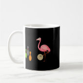 Cooler Bowling Flamingo Funny Shorebirds Lover Pla Kaffeetasse (Links)