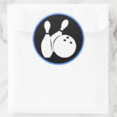 Cooler Bowling Runder Aufkleber (Tasche)