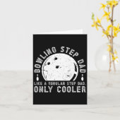 Cooler Bowling Step-Papa eines Bowler Stepdad Bowl Karte (Gelbe Blume)