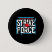 Cooler Bowling Strike Force Bowling Fan Bowling Te Button (Vorderseite)