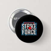 Cooler Bowling Strike Force Bowling Fan Bowling Te Button (Vorne & Hinten)