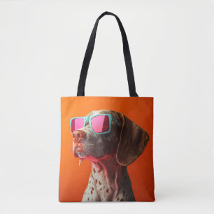 Cooler Bracco italiano Hund mit Sonnenbrille Tasche