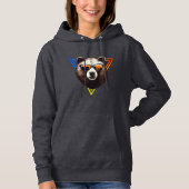 Cooler brauner Bär mit Sonnenbrille Fun Hoodie (Vorderseite)