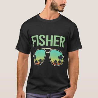 Cooler Brillenträger Fischer T-Shirt