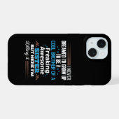 Cooler Bruder eines absolut großartigen Schwester- iPhone 15 Hülle (Rückseite (Horizontal))