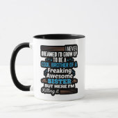 Cooler Bruder eines absolut großartigen Schwester- Tasse (Links)