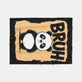 Cooler Bruh Panda Männer Frauen Kinder Jugendliche Fleecedecke (Vorderseite (Horizontal))