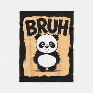 Cooler Bruh Panda Männer Frauen Kinder Jugendliche Fleecedecke