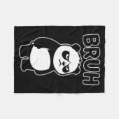 Cooler Bruh Panda Männer Frauen Kinder Jugendliche Fleecedecke (Vorderseite (Horizontal))