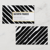 COOLER BRUSH STROKE fett niedlich gestrichenes sch Visitenkarte (Vorne/Hinten)