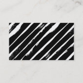 COOLER BRUSH STROKE fett niedlich gestrichenes sch Visitenkarte (Rückseite)