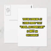 Cooler Buchhalter ist kein Oxymoron Postkarte (Vorne/Hinten)