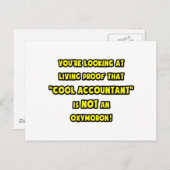 Cooler Buchhalter ist kein Oxymoron Postkarte (Vorne/Hinten)
