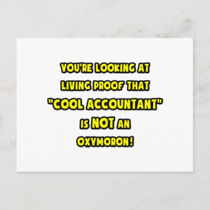 Cooler Buchhalter ist kein Oxymoron Postkarte