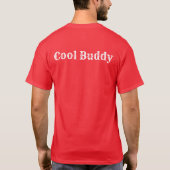 Cooler Buddy Fun Red Basic Cooler Dunkler T - Shir T-Shirt (Rückseite)