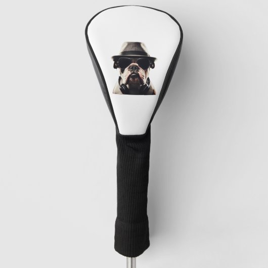Cooler Bulldog Golf Headcover (Vorderseite)
