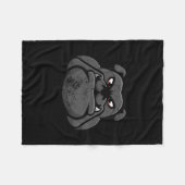 Cooler Bulldog Hund Lover - Geschenke Idee Fleecedecke (Vorderseite (Horizontal))