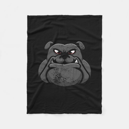 Cooler Bulldog Hund Lover - Geschenke Idee Fleecedecke (Vorderseite)