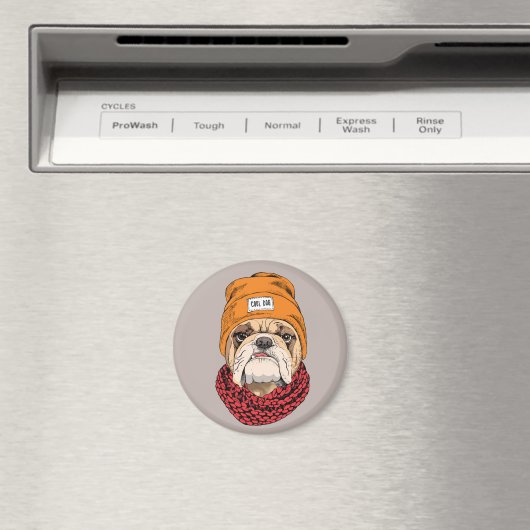 Cooler Bulldog Magnet (In Situ (Geschirrspüler))