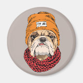 Cooler Bulldog Magnet (Vorne)