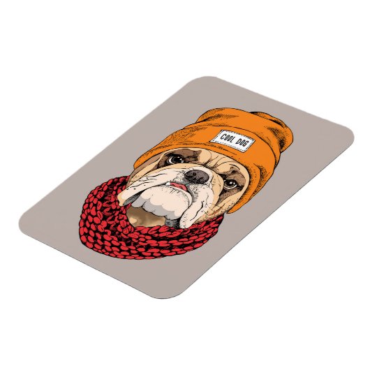 Cooler Bulldog Magnet (Linke Seite)