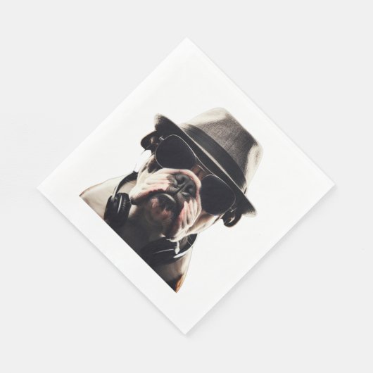 Cooler Bulldog Serviette (Ecke)