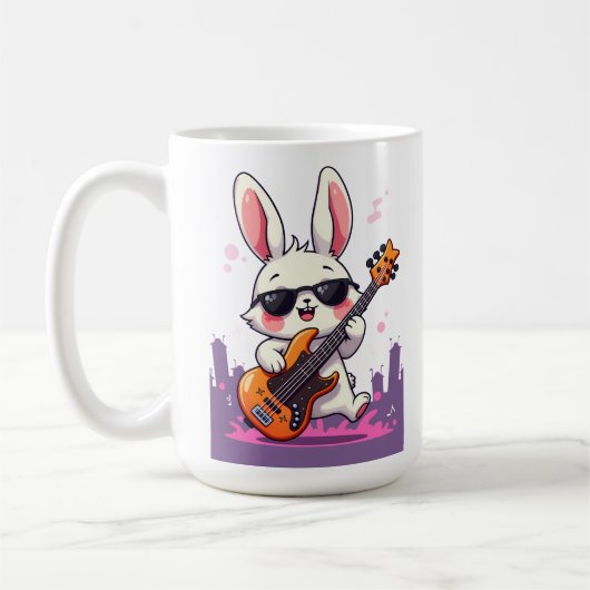 Cooler Bunny Rockstar Kaffeetasse (Links)