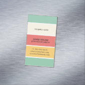 Cooler bunter gestreifter beruflicher Maler Magnetische Visitenkarte (Beispiel)