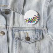 cooler bunter Musiknoten u. Töne Button (Beispiel)