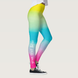 Cooler bunter Ombre Watercolor Ihr Leggings