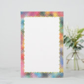 Cooler bunter Rahmen - Geschirr Briefpapier (Stehend Vorderseite)