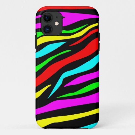 Cooler bunter/schwarzer Zebra-Druck - iPhone 5 Case-Mate iPhone Hülle (Rückseite)