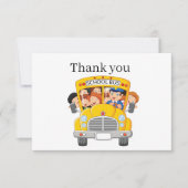 cooler Busfahrer gibt Stimmung Dankeskarte (Vorderseite)