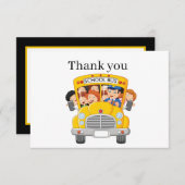 cooler Busfahrer gibt Stimmung Dankeskarte (Vorne/Hinten)