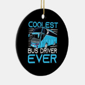 Cooler Busfahrer je Keramik Ornament (Rechts)