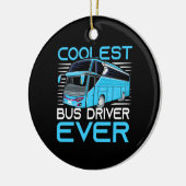 Cooler Busfahrer je Keramik Ornament (Links)