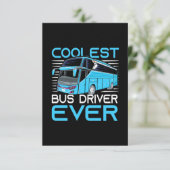 Cooler Busfahrer je RSVP Karte (Stehend Vorderseite)