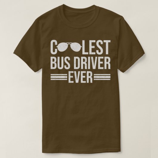 Cooler Busfahrer je T-Shirt (Design vorne)
