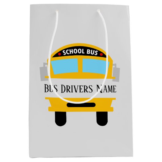 cooler Busfahrer Mittlere Geschenktüte (Vorderseite)