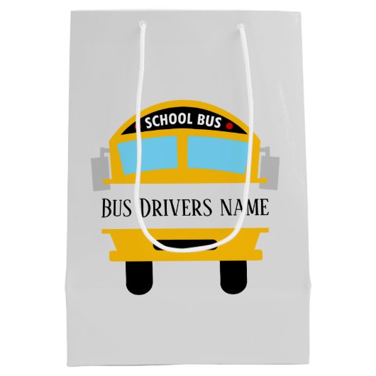 cooler Busfahrer Mittlere Geschenktüte (Rückseite)